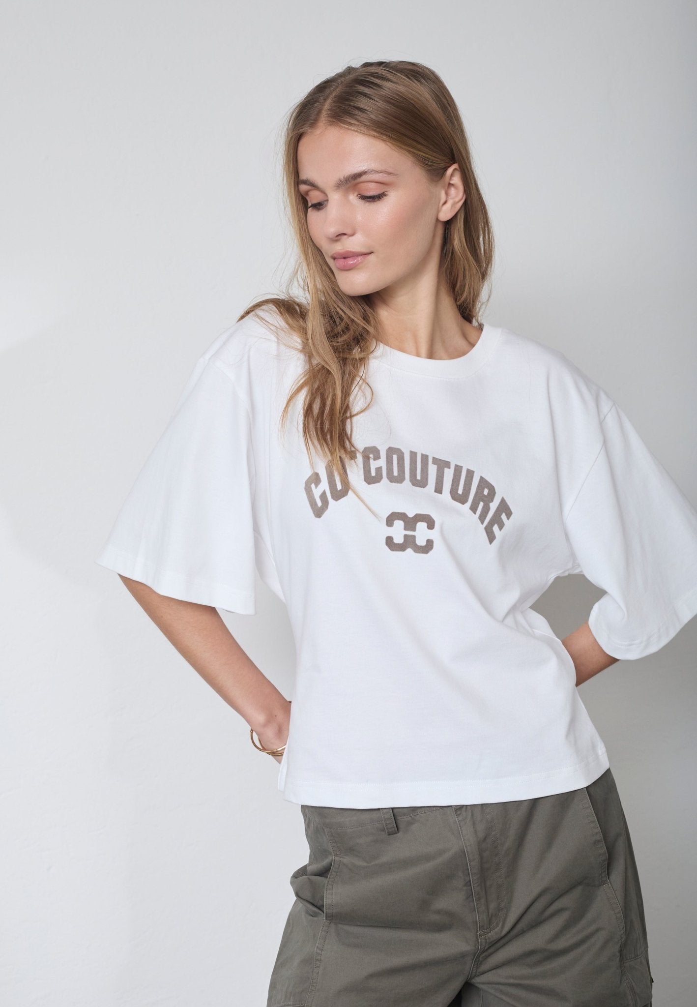 ZengaCC Tee O - Neck - WhiteWalnu - Co'couture