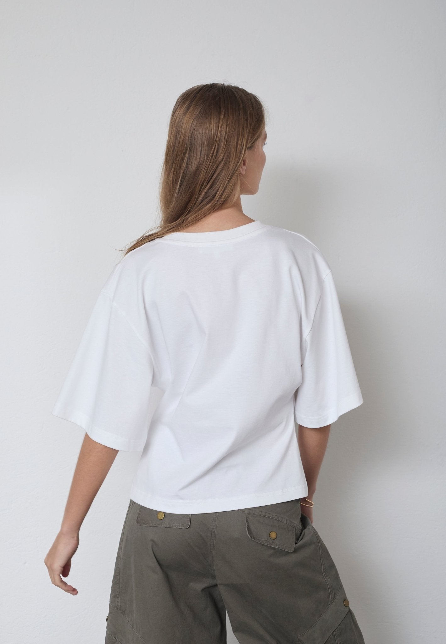 ZengaCC Tee O - Neck - WhiteWalnu - Co'couture