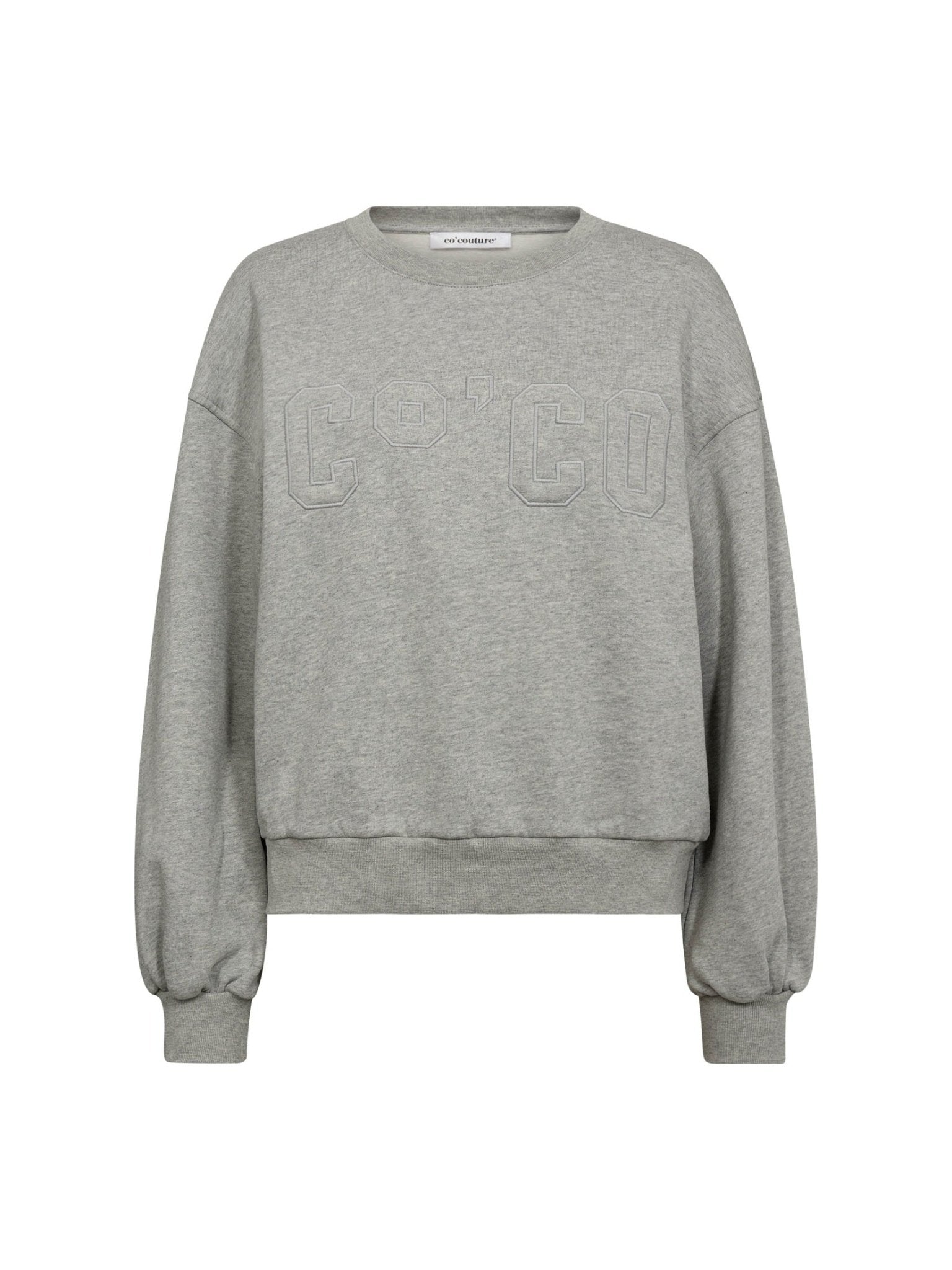 ZoeCC Coco Embroidery Sweat - Grey Melange - Co'couture